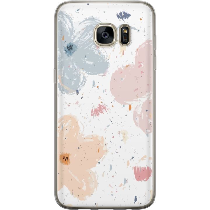 Mobiele hoes voor Samsung Galaxy S7 edge met Bloemen ontwerp in de groep SMARTPHONE & TABLETS / Mobielbescherming / Samsung bij TP E-commerce Nordic AB (A63128)