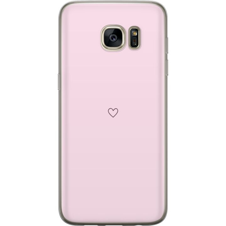 Mobiele hoes voor Samsung Galaxy S7 edge met Hart ontwerp in de groep SMARTPHONE & TABLETS / Mobielbescherming / Samsung bij TP E-commerce Nordic AB (A63135)