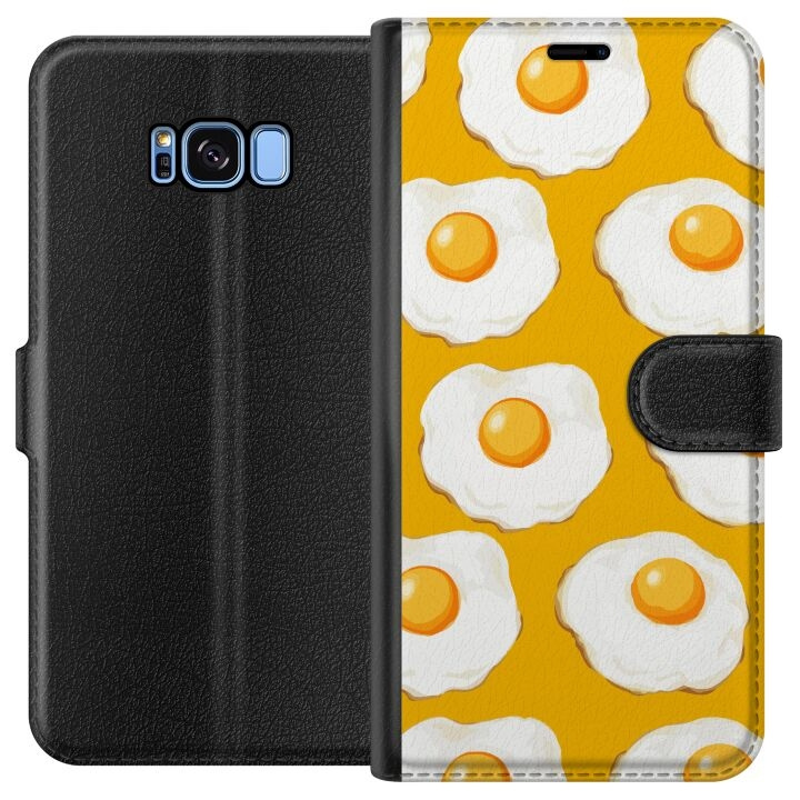 Portemonnee-hoesje voor Samsung Galaxy S8 met Gebakken ei ontwerp in de groep SMARTPHONE & TABLETS / Mobielbescherming / Samsung bij TP E-commerce Nordic AB (A63145)