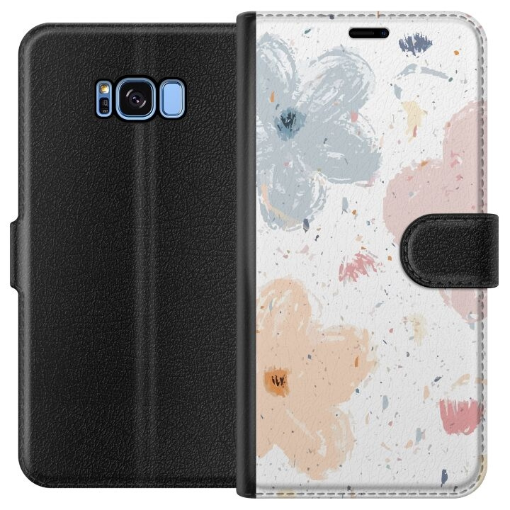 Portemonnee-hoesje voor Samsung Galaxy S8 met Bloemen ontwerp in de groep SMARTPHONE & TABLETS / Mobielbescherming / Samsung bij TP E-commerce Nordic AB (A63155)