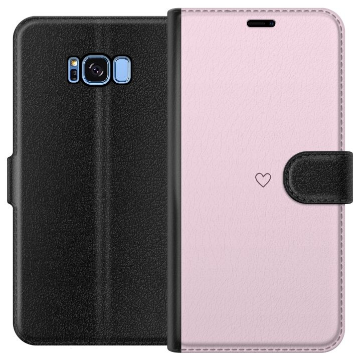 Portemonnee-hoesje voor Samsung Galaxy S8 met Hart ontwerp in de groep SMARTPHONE & TABLETS / Mobielbescherming / Samsung bij TP E-commerce Nordic AB (A63162)