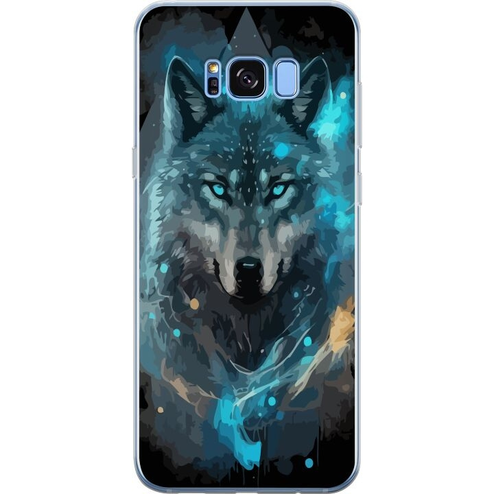 Mobiele hoes voor Samsung Galaxy S8 met Wolf ontwerp in de groep SMARTPHONE & TABLETS / Mobielbescherming / Samsung bij TP E-commerce Nordic AB (A63175)