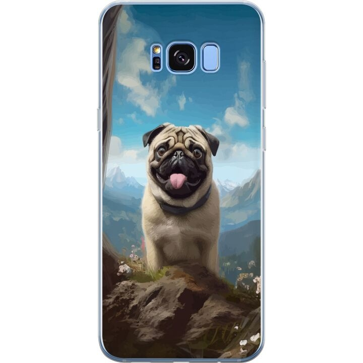 Mobiele hoes voor Samsung Galaxy S8 met Blije Hond ontwerp in de groep SMARTPHONE & TABLETS / Mobielbescherming / Samsung bij TP E-commerce Nordic AB (A63188)