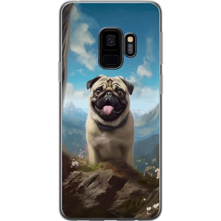 Mobiele hoes voor Samsung Galaxy S9 met Blije Hond ontwerp in de groep SMARTPHONE & TABLETS / Mobielbescherming / Samsung bij TP E-commerce Nordic AB (A63269)