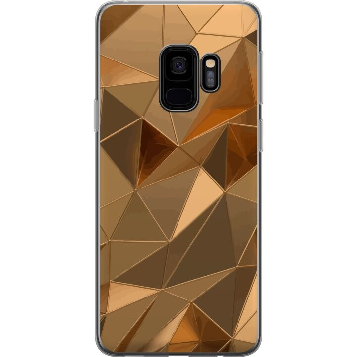 Mobiele hoes voor Samsung Galaxy S9 met 3D Goud ontwerp in de groep SMARTPHONE & TABLETS / Mobielbescherming / Samsung bij TP E-commerce Nordic AB (A63275)