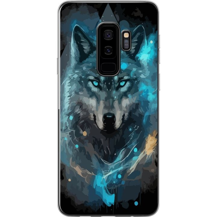 Mobiele hoes voor Samsung Galaxy S9+ met Wolf ontwerp in de groep SMARTPHONE & TABLETS / Mobielbescherming / Samsung bij TP E-commerce Nordic AB (A63310)