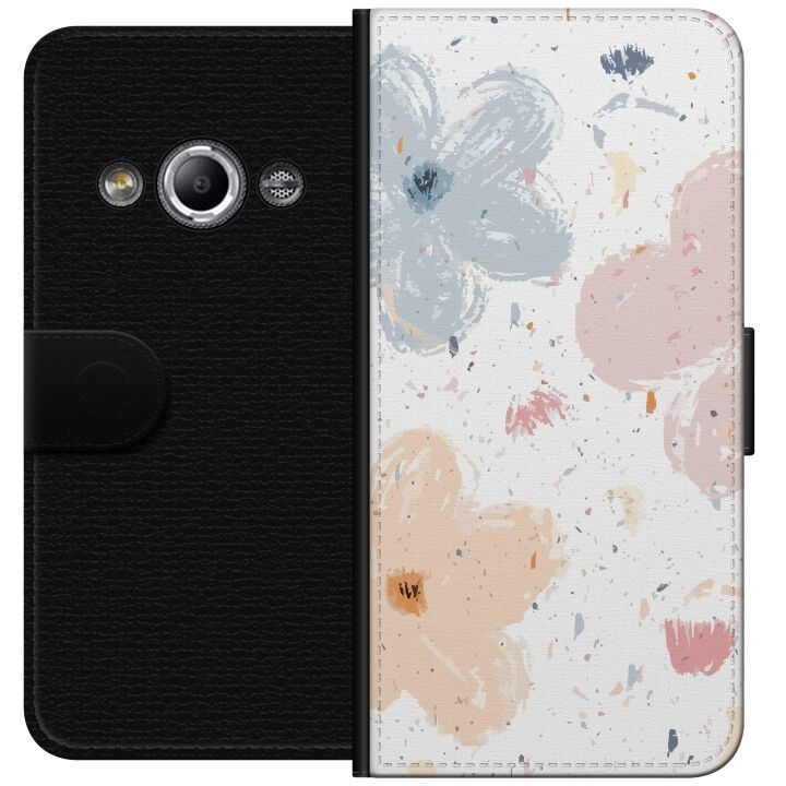 Portemonnee-hoesje voor Samsung Galaxy Xcover 3 met Bloemen ontwerp in de groep SMARTPHONE & TABLETS / Mobielbescherming / Samsung bij TP E-commerce Nordic AB (A63344)