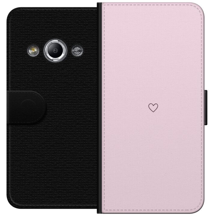 Portemonnee-hoesje voor Samsung Galaxy Xcover 3 met Hart ontwerp in de groep SMARTPHONE & TABLETS / Mobielbescherming / Samsung bij TP E-commerce Nordic AB (A63351)