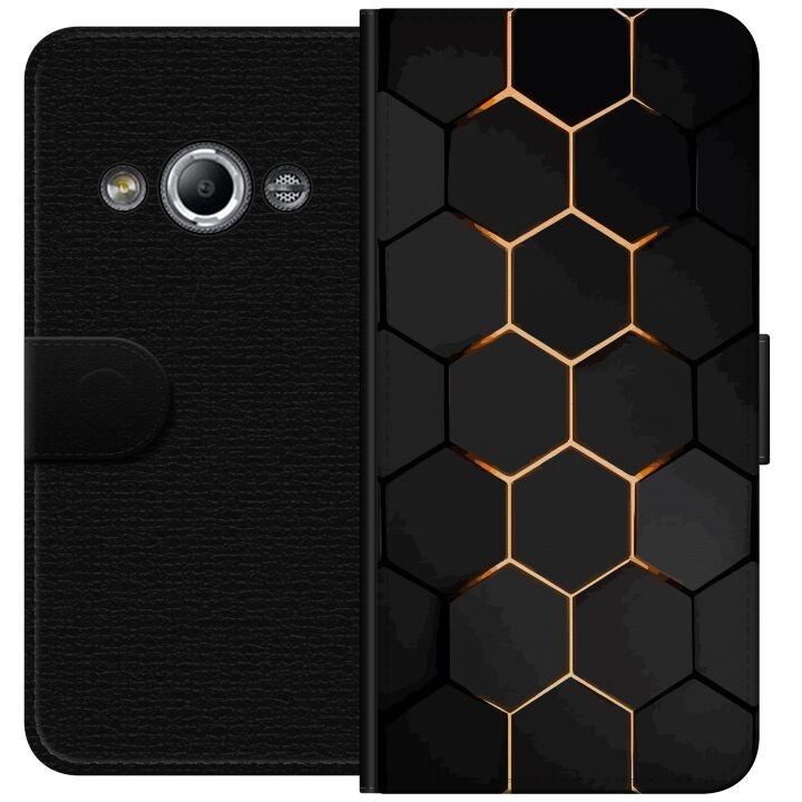 Portemonnee-hoesje voor Samsung Galaxy Xcover 3 met Luxe Patroon ontwerp in de groep SMARTPHONE & TABLETS / Mobielbescherming / Samsung bij TP E-commerce Nordic AB (A63357)