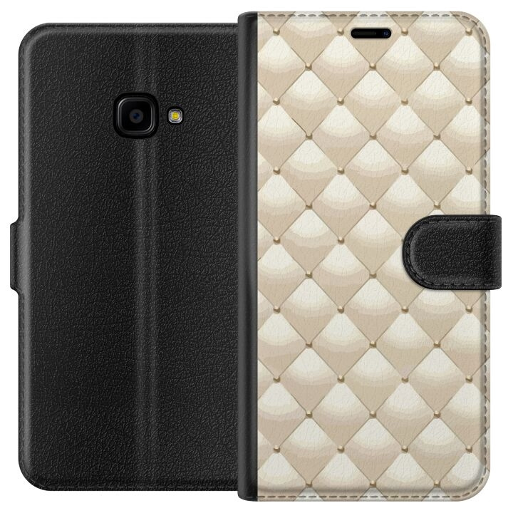 Portemonnee-hoesje voor Samsung Galaxy Xcover 4 met Goudglans ontwerp in de groep SMARTPHONE & TABLETS / Mobielbescherming / Samsung bij TP E-commerce Nordic AB (A63385)