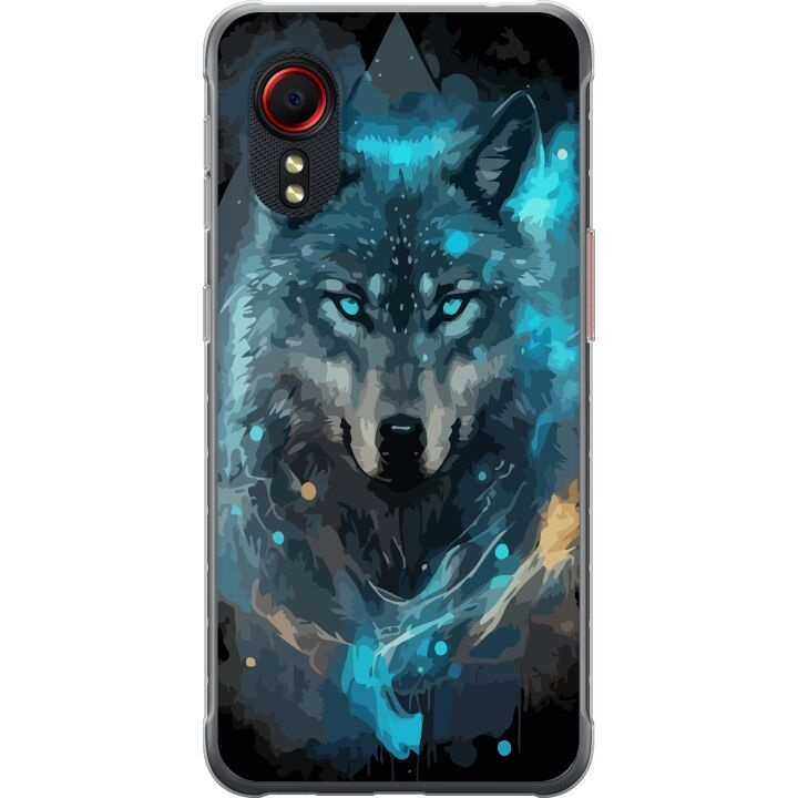 Mobiele hoes voor Samsung Galaxy Xcover 5 met Wolf ontwerp in de groep SMARTPHONE & TABLETS / Mobielbescherming / Samsung bij TP E-commerce Nordic AB (A63445)