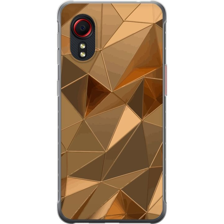 Mobiele hoes voor Samsung Galaxy Xcover 5 met 3D Goud ontwerp in de groep SMARTPHONE & TABLETS / Mobielbescherming / Samsung bij TP E-commerce Nordic AB (A63464)