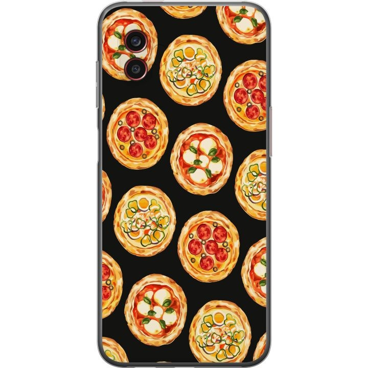 Mobiele hoes voor Samsung Galaxy Xcover6 Pro met Pizza ontwerp in de groep SMARTPHONE & TABLETS / Mobielbescherming / Samsung bij TP E-commerce Nordic AB (A63480)