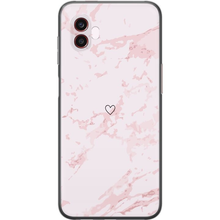 Mobiele hoes voor Samsung Galaxy Xcover6 Pro met Roze Hart ontwerp in de groep SMARTPHONE & TABLETS / Mobielbescherming / Samsung bij TP E-commerce Nordic AB (A63490)