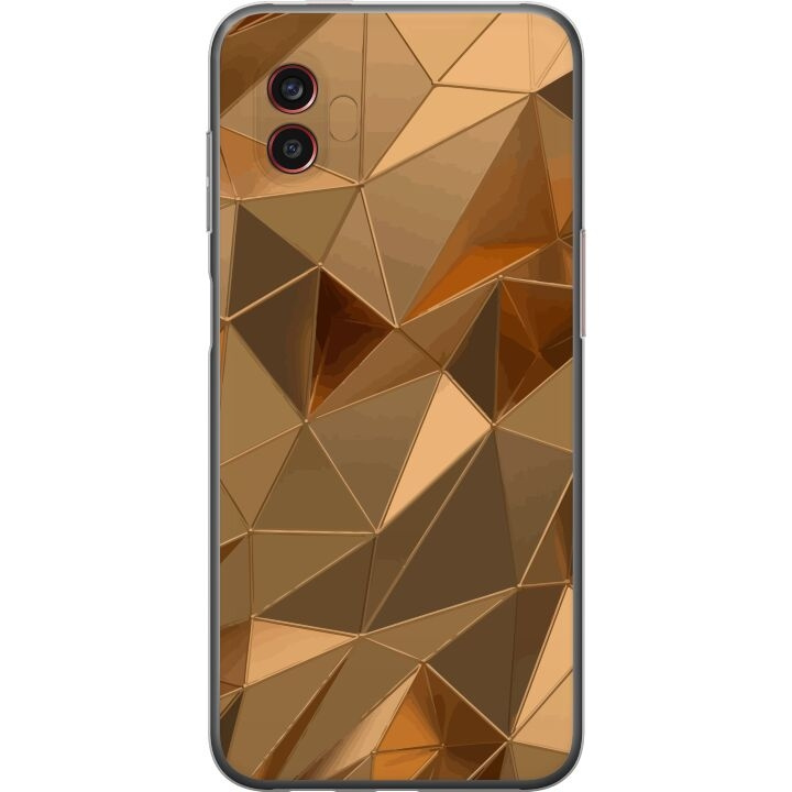 Mobiele hoes voor Samsung Galaxy Xcover6 Pro met 3D Goud ontwerp in de groep SMARTPHONE & TABLETS / Mobielbescherming / Samsung bij TP E-commerce Nordic AB (A63491)