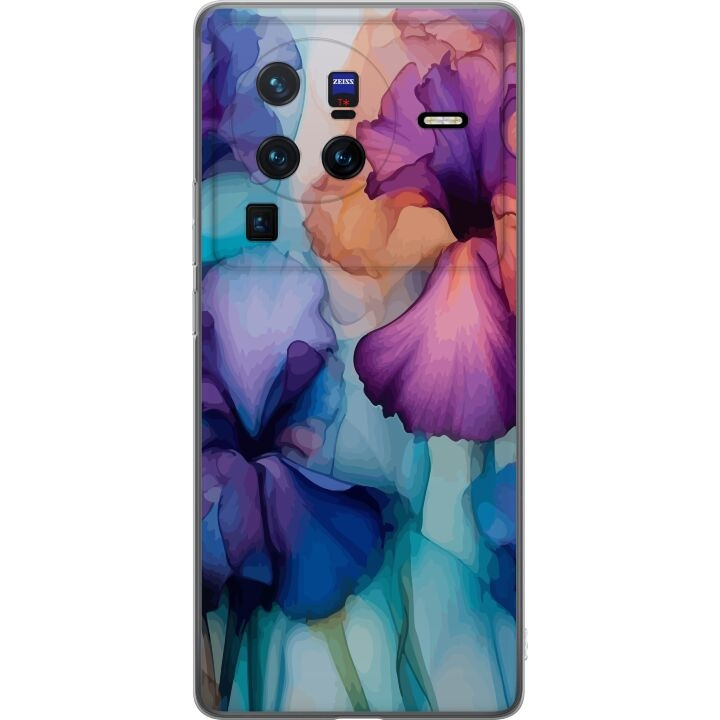 Mobiele hoes voor vivo X80 Pro met Magische bloemen ontwerp in de groep SMARTPHONE & TABLETS / Mobielbescherming / vivo bij TP E-commerce Nordic AB (A63686)