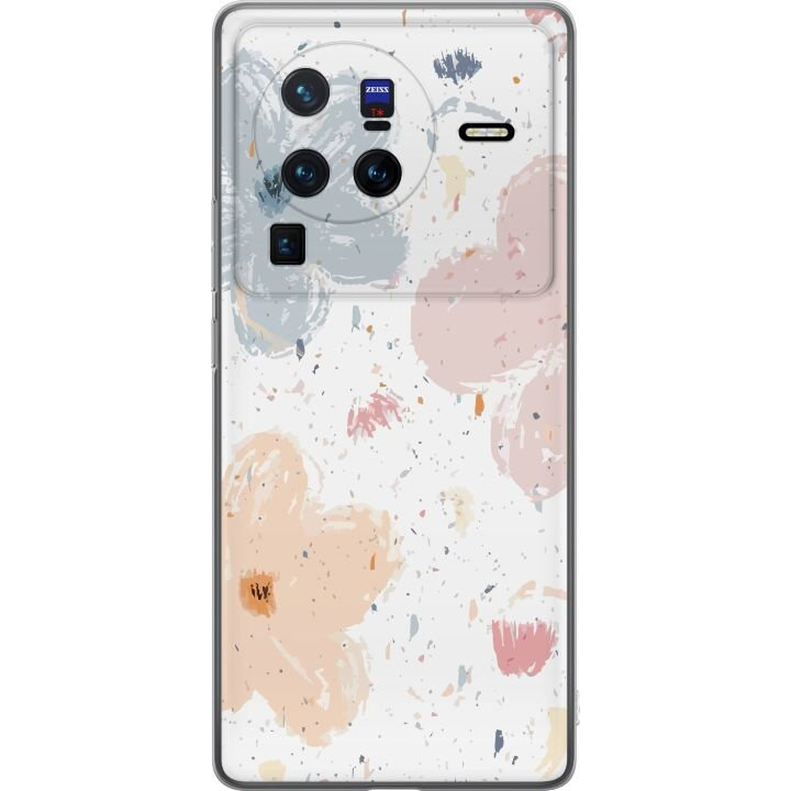 Mobiele hoes voor vivo X80 Pro met Bloemen ontwerp in de groep SMARTPHONE & TABLETS / Mobielbescherming / vivo bij TP E-commerce Nordic AB (A63695)