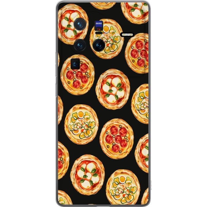 Mobiele hoes voor vivo X80 Pro met Pizza ontwerp in de groep SMARTPHONE & TABLETS / Mobielbescherming / vivo bij TP E-commerce Nordic AB (A63696)