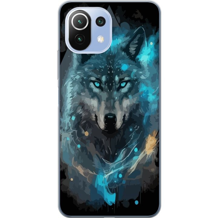 Mobiele hoes voor Xiaomi 11 Lite 5G NE met Wolf ontwerp in de groep SMARTPHONE & TABLETS / Mobielbescherming / Xiaomi bij TP E-commerce Nordic AB (A63715)