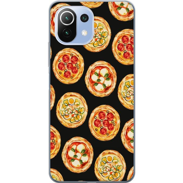 Mobiele hoes voor Xiaomi 11 Lite 5G NE met Pizza ontwerp in de groep SMARTPHONE & TABLETS / Mobielbescherming / Xiaomi bij TP E-commerce Nordic AB (A63723)