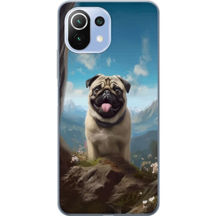 Mobiele hoes voor Xiaomi 11 Lite 5G NE met Blije Hond ontwerp in de groep SMARTPHONE & TABLETS / Mobielbescherming / Xiaomi bij TP E-commerce Nordic AB (A63728)