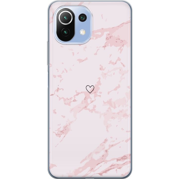 Mobiele hoes voor Xiaomi 11 Lite 5G NE met Roze Hart ontwerp in de groep SMARTPHONE & TABLETS / Mobielbescherming / Xiaomi bij TP E-commerce Nordic AB (A63733)