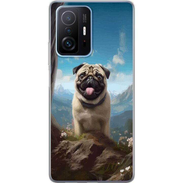 Mobiele hoes voor Xiaomi 11T met Blije Hond ontwerp in de groep SMARTPHONE & TABLETS / Mobielbescherming / Xiaomi bij TP E-commerce Nordic AB (A63782)