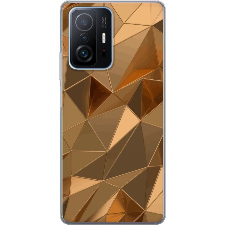 Mobiele hoes voor Xiaomi 11T Pro met 3D Goud ontwerp in de groep SMARTPHONE & TABLETS / Mobielbescherming / Xiaomi bij TP E-commerce Nordic AB (A63815)