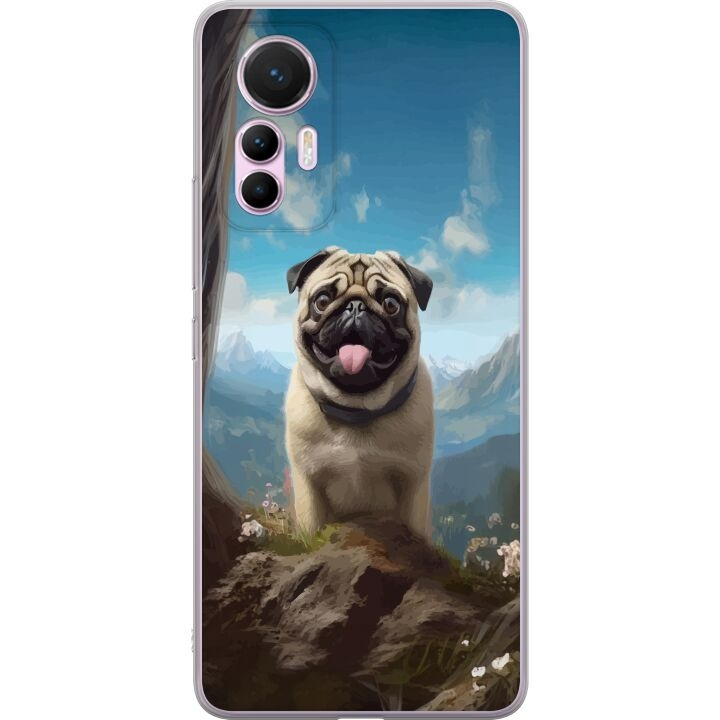 Mobiele hoes voor Xiaomi 12 Lite met Blije Hond ontwerp in de groep SMARTPHONE & TABLETS / Mobielbescherming / Xiaomi bij TP E-commerce Nordic AB (A63890)