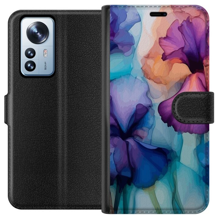 Portemonnee-hoesje voor Xiaomi 12 Pro met Magische bloemen ontwerp in de groep SMARTPHONE & TABLETS / Mobielbescherming / Xiaomi bij TP E-commerce Nordic AB (A63902)