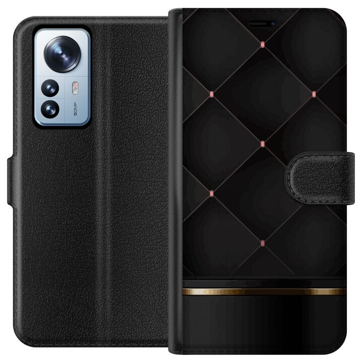 Portemonnee-hoesje voor Xiaomi 12 Pro met Luxe lijn ontwerp in de groep SMARTPHONE & TABLETS / Mobielbescherming / Xiaomi bij TP E-commerce Nordic AB (A63914)