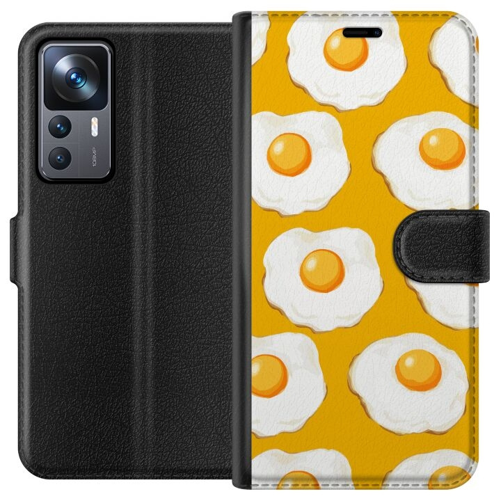 Portemonnee-hoesje voor Xiaomi 12T met Gebakken ei ontwerp in de groep SMARTPHONE & TABLETS / Mobielbescherming / Xiaomi bij TP E-commerce Nordic AB (A63955)