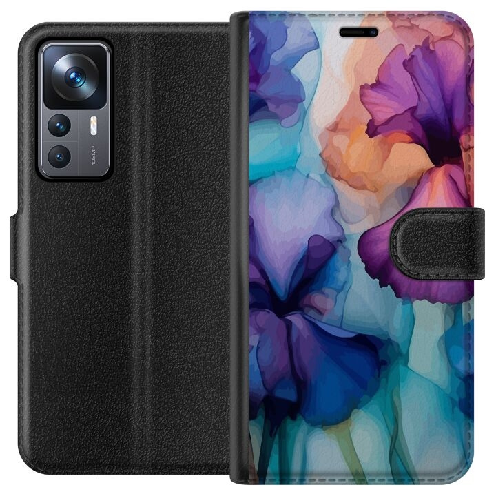 Portemonnee-hoesje voor Xiaomi 12T met Magische bloemen ontwerp in de groep SMARTPHONE & TABLETS / Mobielbescherming / Xiaomi bij TP E-commerce Nordic AB (A63956)