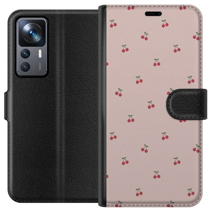 Portemonnee-hoesje voor Xiaomi 12T met Kersen ontwerp in de groep SMARTPHONE & TABLETS / Mobielbescherming / Xiaomi bij TP E-commerce Nordic AB (A63960)