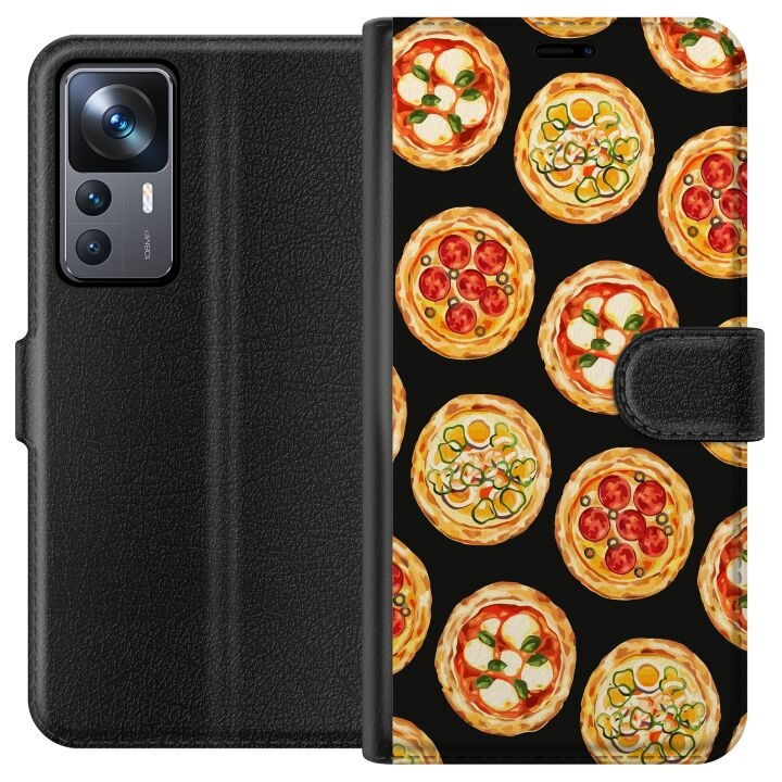 Portemonnee-hoesje voor Xiaomi 12T met Pizza ontwerp in de groep SMARTPHONE & TABLETS / Mobielbescherming / Xiaomi bij TP E-commerce Nordic AB (A63966)