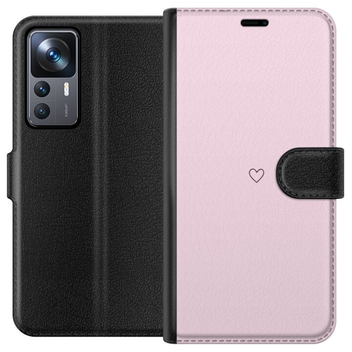 Portemonnee-hoesje voor Xiaomi 12T met Hart ontwerp in de groep SMARTPHONE & TABLETS / Mobielbescherming / Xiaomi bij TP E-commerce Nordic AB (A63972)