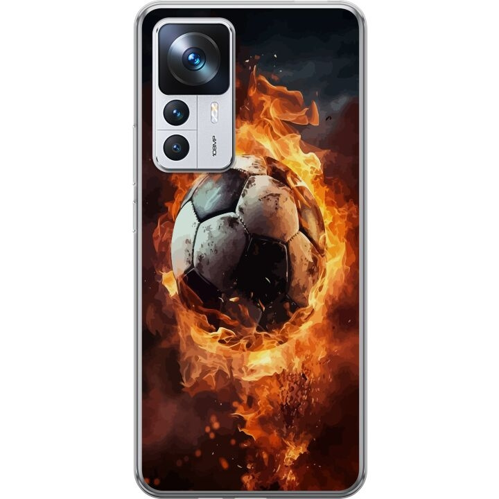 Mobiele hoes voor Xiaomi 12T met Voetbal ontwerp in de groep SMARTPHONE & TABLETS / Mobielbescherming / Xiaomi bij TP E-commerce Nordic AB (A64001)