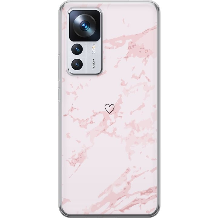 Mobiele hoes voor Xiaomi 12T met Roze Hart ontwerp in de groep SMARTPHONE & TABLETS / Mobielbescherming / Xiaomi bij TP E-commerce Nordic AB (A64003)