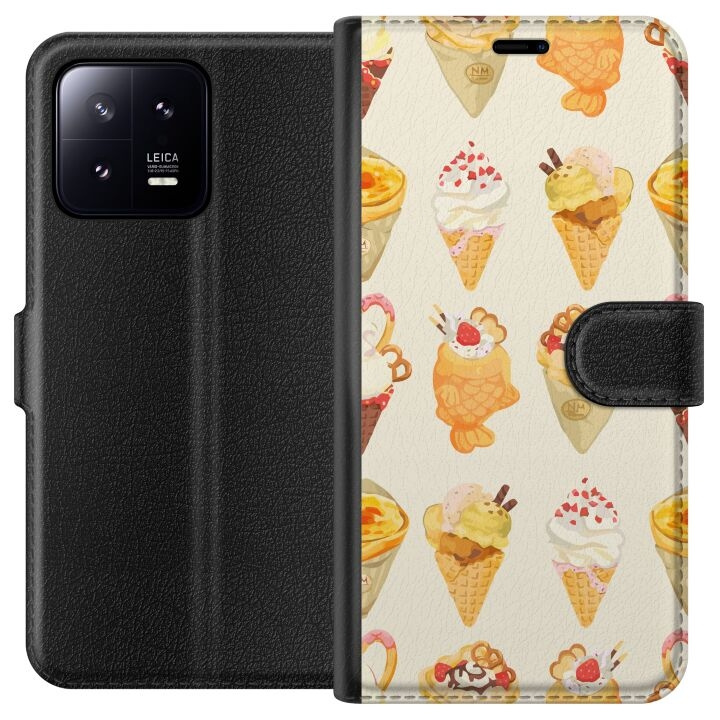 Portemonnee-hoesje voor Xiaomi 13 met Glasachtig ontwerp in de groep SMARTPHONE & TABLETS / Mobielbescherming / Xiaomi bij TP E-commerce Nordic AB (A64072)