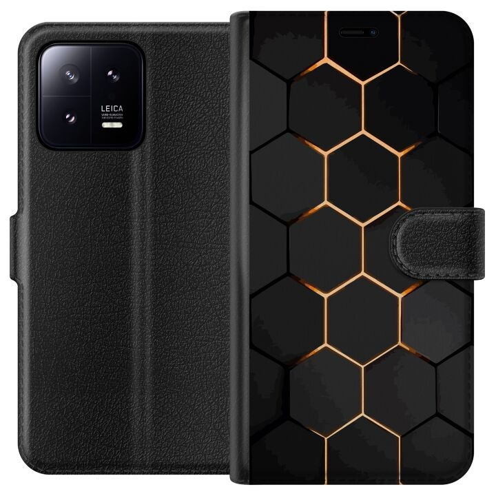 Portemonnee-hoesje voor Xiaomi 13 met Luxe Patroon ontwerp in de groep SMARTPHONE & TABLETS / Mobielbescherming / Xiaomi bij TP E-commerce Nordic AB (A64086)