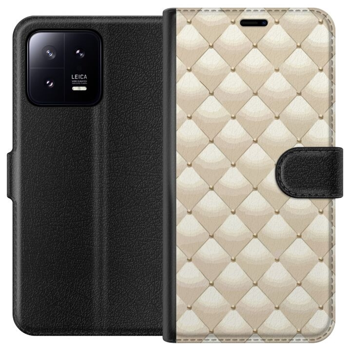 Portemonnee-hoesje voor Xiaomi 13 met Goudglans ontwerp in de groep SMARTPHONE & TABLETS / Mobielbescherming / Xiaomi bij TP E-commerce Nordic AB (A64087)