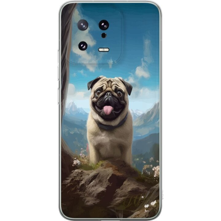 Mobiele hoes voor Xiaomi 13 met Blije Hond ontwerp in de groep SMARTPHONE & TABLETS / Mobielbescherming / Xiaomi bij TP E-commerce Nordic AB (A64106)