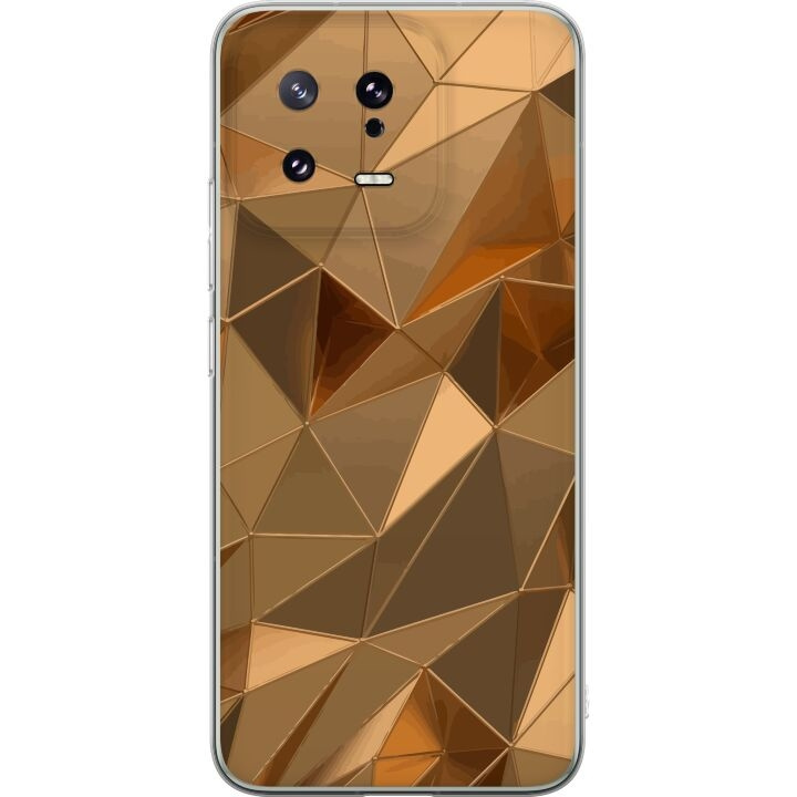 Mobiele hoes voor Xiaomi 13 met 3D Goud ontwerp in de groep SMARTPHONE & TABLETS / Mobielbescherming / Xiaomi bij TP E-commerce Nordic AB (A64112)