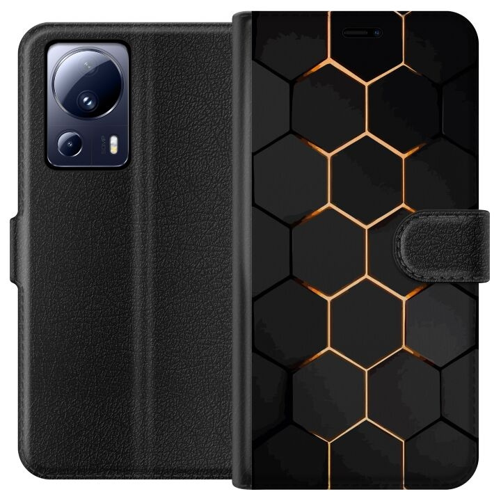 Portemonnee-hoesje voor Xiaomi 13 Lite met Luxe Patroon ontwerp in de groep SMARTPHONE & TABLETS / Mobielbescherming / Xiaomi bij TP E-commerce Nordic AB (A64140)