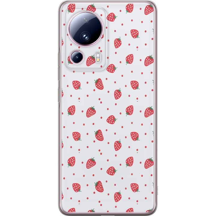 Mobiele hoes voor Xiaomi 13 Lite met Aardbeien ontwerp in de groep SMARTPHONE & TABLETS / Mobielbescherming / Xiaomi bij TP E-commerce Nordic AB (A64159)