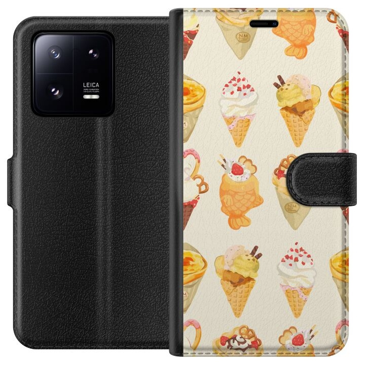 Portemonnee-hoesje voor Xiaomi 13 Pro met Glasachtig ontwerp in de groep SMARTPHONE & TABLETS / Mobielbescherming / Xiaomi bij TP E-commerce Nordic AB (A64180)