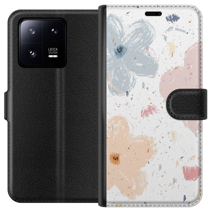 Portemonnee-hoesje voor Xiaomi 13 Pro met Bloemen ontwerp in de groep SMARTPHONE & TABLETS / Mobielbescherming / Xiaomi bij TP E-commerce Nordic AB (A64181)