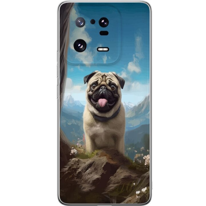 Mobiele hoes voor Xiaomi 13 Pro met Blije Hond ontwerp in de groep SMARTPHONE & TABLETS / Mobielbescherming / Xiaomi bij TP E-commerce Nordic AB (A64214)