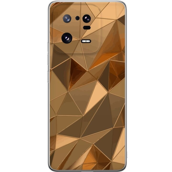 Mobiele hoes voor Xiaomi 13 Pro met 3D Goud ontwerp in de groep SMARTPHONE & TABLETS / Mobielbescherming / Xiaomi bij TP E-commerce Nordic AB (A64220)