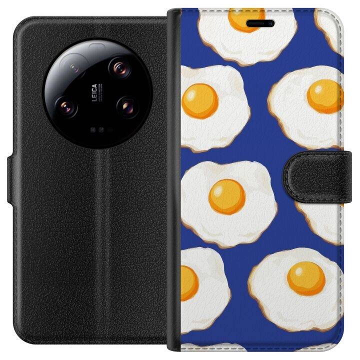 Portemonnee-hoesje voor Xiaomi 13 Ultra met Gebakken eieren ontwerp in de groep SMARTPHONE & TABLETS / Mobielbescherming / Xiaomi bij TP E-commerce Nordic AB (A64283)